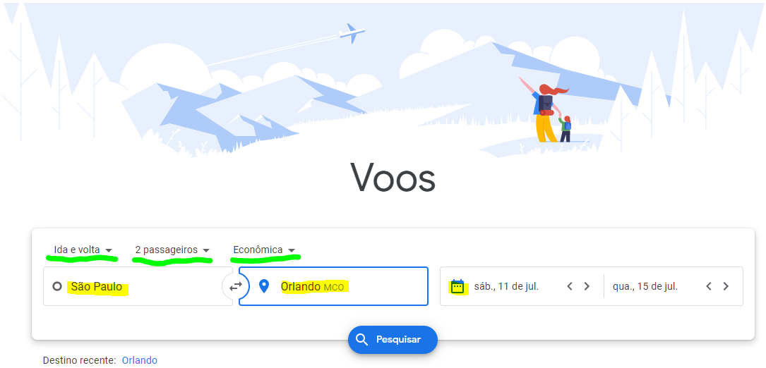 google flights